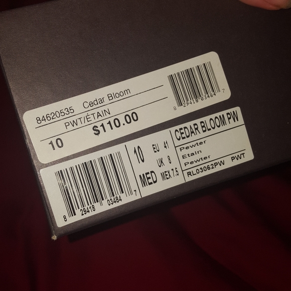 Kenneth Cole Reaction Metallic Wedge Sandals 10 - Picture 3 of 11